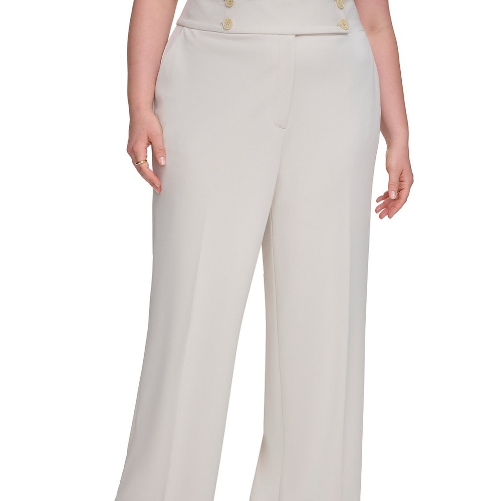 New Calvin Klein Cream Women's Trousers